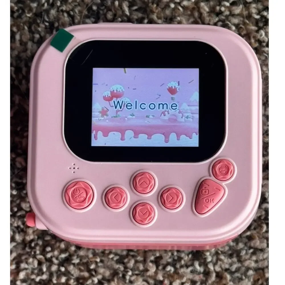Instant Print Camera for Kids Pink 1080P HD with Thermal Printing HODDRCCN 32G